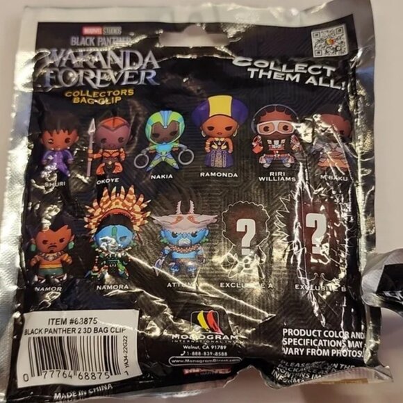 Marvel Wakanda Forever Collectors Bag Clip Mystery Blind Box Bag - Picture 4 of 4